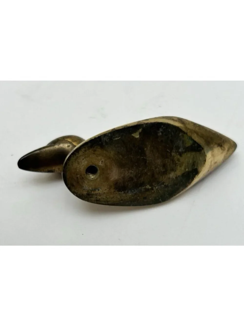Vintage Solid Brass Mini Duck MCM Mid Century Modern Figurine Minimalist Decor